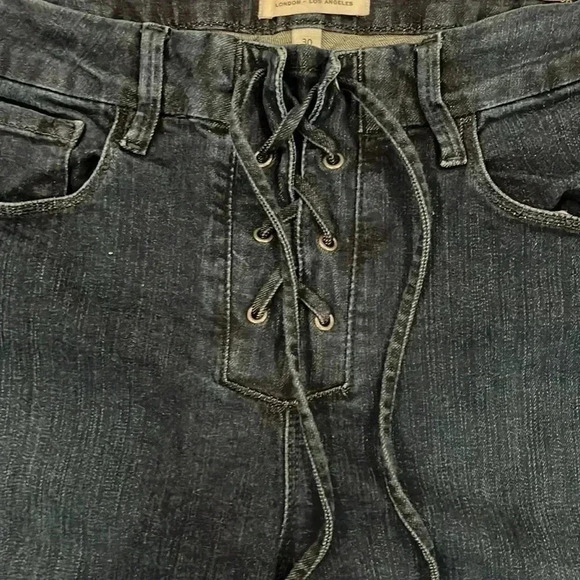 [W30Inseam26] Frame Le Bell Dark Washed High Rise Cropped  Jeans - Picture 8 of 14